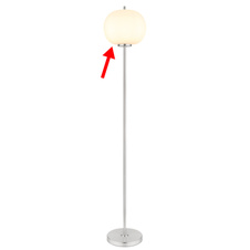 Náhradní sklo bílé, Ø 30cm, se šroubovacím kroužkem, pro 15345SNO