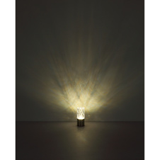 Nabíjecí stolní lampa, kov mosaz, akryl čirý, kabel PVC černý, dotykové zapnutí/vypnutí, stmívatelné, plynulé dotykové stmívání, fixace barev, USB-A 2.0 - USB-C, aku CR18650 1800mAh 3,7V, ø:80mm ,V:190mm, LED 2,5W 5V 185lm 2700/6500/4000K
