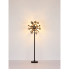 Závěsné svítidlo, kov černý, skleněné koule kouřové barvy, kabel PVC černý, nastavitelná výška, ø:550mm, V:1200mm, skleněné koule ø:24x6cm, 24x10cm, bez žárovek 6xE14, 25W 230V