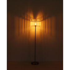 Stropní svítidlo, kov zlatá barva matná, černá, skleněné tyče bílé, průhledné, ø:320mm, V:230mm, bez žárovek 5x E14, max. 40W 230V