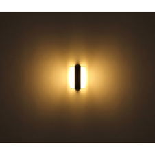 Venkovní svítidlo, kov antracit matný, akryl transparentní, plast bílý, IP54, ŠxV:160x125mm, H:78mm, včetně LED 12W 230V, 1400lm zdroj, 1133lm výstup, 3000K