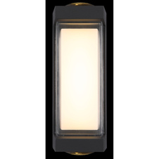 Venkovní svítidlo, hliník antracit matný, akryl transparentní, plast bílý, IP54, ŠxV:75x187mm, H:82mm, včetně LED 12W 230V, zdroj 1350lm, výstup 1093lm, 3000K