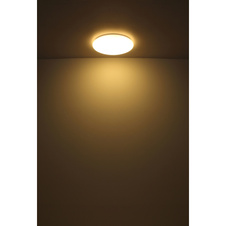 Stropní svítidlo, kov bílý, akryl bílý, ø:495mm, V:90mm, včetně LED 24W 230V, zdroj 2500lm, výstup 2000lm, 3000K