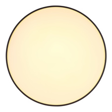 Stropní svítidlo, kov bílý, akryl bílý, plast antracit matný, ø:480mm, V:45mm, včetně LED 24W 230V, zdroj 2500lm, výstup 1400lm, 3000K