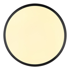 Stropní svítidlo, plast černý, plast bílý, ø:350mm, V55 mm, včetně LED 18W 230V, zdroj 2050lm, výstup 950lm, 3000K