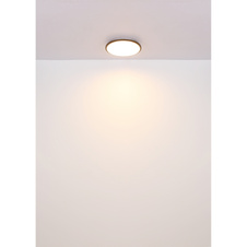 Stropní svítidlo, plast černý, plast bílý, ø:350mm, V55 mm, včetně LED 18W 230V, zdroj 2050lm, výstup 950lm, 3000K