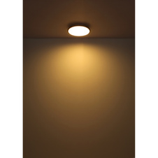 Stropní svítidlo, plast bílý, ø:350mm, V:55mm, včetně LED 18W 230V, zdroj 2050lm, výstup 950lm, 3000K
