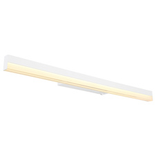 Nástěnné svítidlo, kov bílý, hliník bílý, akryl bílý, kolébkový vypínač na výrobku, fixace barev, 3000K nebo 6000K přepínatelné, ŠxV:600x40mm, H:60mm, včetně LED 12W 230V, 1400lm zdroj, 700lm výstup, změna farby svetla 3000/6000K