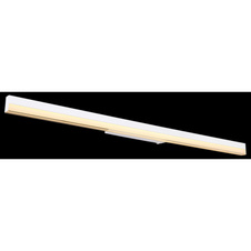 Nástěnné svítidlo, kov bílý, hliník bílý, akryl bílý, kolébkový vypínač na výrobku, fixace barev, 3000K nebo 6000K přepínatelné, ŠxV:800x40mm, H:65mm, včetně LED 18W 230V, 2200lm zdroj, 1300lm výstup, zmena farby svetla 3000/6000K