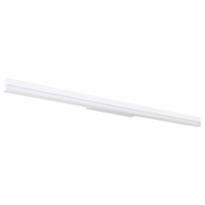 Nástěnné svítidlo, kov bílý, hliník bílý, akryl bílý, kolébkový vypínač na výrobku, fixace barev, 3000K nebo 6000K přepínatelné, ŠxV:800x40mm, H:65mm, včetně LED 18W 230V, 2200lm zdroj, 1300lm výstup, zmena farby svetla 3000/6000K