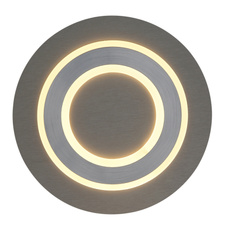 Stropní svítidlo, plast antracit, broušený šedý kov, akryl bílý, ø:320mm, V:55mm, včetně LED 24W 230V, zdroj 2100lm, výstup 710lm, 3000K.