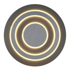 Stropní svítidlo, kov antracit broušený, šedý kov broušený, akryl bílý, ø:480mm, V:52mm, včetně LED 40W 230V, zdroj 3700lm, výstup 1100lm, 3000K.