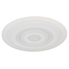 Stropní svítidlo, kov bílý, akryl bílý, ø:490mm, V:50mm, včetně LED 40W 230V, zdroj 5200lm, výstup 3300lm, 3000K