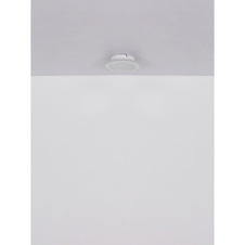Stropní svítidlo, kov bílý, plast, zrcadlový 3D efekt, akryl bílý, DxŠxV:230x230x40mm, včetně LED 12W 230V, zdroj 1500lm, výstup 750lm, 4000K