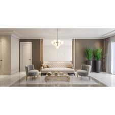 Stropní svítidlo, kov nikl, sklo bílé, výškově nastavitelné, ø:560mm, V:43 mm, bez žárovek 13xG9 LED, max. 5W 230V