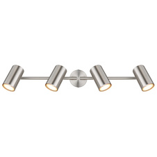 Stropní svítidlo, kov nikl, chrom, otočné, DxŠxV:600x80x145mm, bez žárovek 4xGU10, max. 25W 230V