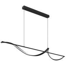 Závěsné svítidlo, kov černý, hliník černý matný, silikon bílý, kabel PVC černý, možnost nastavení výšky, DxŠxV:1200x200x1500mm, včetně LED 24W 230V, zdroj 3000lm, výstup 1000lm, 3000K