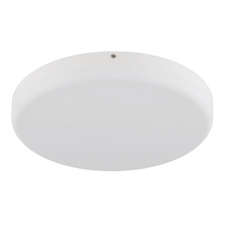 Stropní svítidlo, plast bílý, ø:300mm, V:50mm, včetně LED 18W 230V, zdroj 2000lm, výstup 1080lm, 4000K.