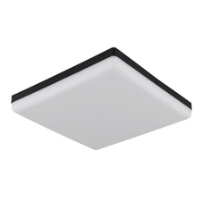 Stropní svítidlo, plast černý, plast bílý, DxŠxV:300x300x50mm, včetně LED 18W 230V, zdroj 2000lm, výstup 1000lm, 4000K.