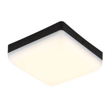 Stropní svítidlo, plast černý, plast bílý, DxŠxV:120x120x45mm, včetně LED 8W 230V, zdroj 870lm, výstup 570lm, 4000K.