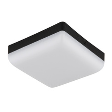 Stropní svítidlo, plast černý, plast bílý, DxŠxV:120x120x45mm, včetně LED 8W 230V, zdroj 870lm, výstup 570lm, 4000K.