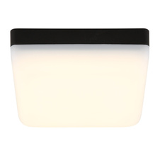 Stropní svítidlo, plast černý, plast bílý, DxŠxV:120x120x45mm, včetně LED 8W 230V, zdroj 870lm, výstup 570lm, 4000K.