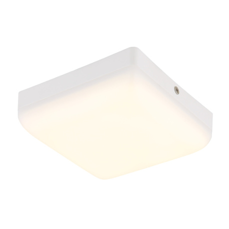 Stropní svítidlo, plast bílý, DxŠxV:120x120x45mm, včetně LED 8W 230V, zdroj 870lm, výstup 600lm, 4000K.