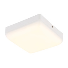 Stropní svítidlo, plast bílý, DxŠxV:120x120x45mm, včetně LED 8W 230V, zdroj 870lm, výstup 600lm, 4000K.