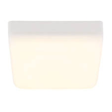 Stropní svítidlo, plast bílý, DxŠxV:120x120x45mm, včetně LED 8W 230V, zdroj 870lm, výstup 600lm, 4000K.
