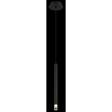 Závěsné svítidlo, kov černý, akryl satinovaný, čirý, kabel PVC černý, ø:120mm, V:1200mm, bez žárovky 1xG9 LED, Max. 4W 230V