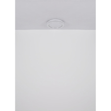 Stropní svítidlo, bílý kov, plast bílý, chromový kroužek, čiré plastové křišťály, ø:400mm, V:80mm, včetně LED 24W 230V, 2500lm zdroj, 1400lm výstup, 4000K