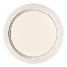 Stropní svítidlo, bílý kov, plast bílý, chromový kroužek, čiré plastové křišťály, ø:400mm, V:80mm, včetně LED 24W 230V, 2500lm zdroj, 1400lm výstup, 4000K