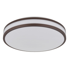 Stropní svítidlo, kov bílý, plast v barvě kávy, plast bílý, stmívatelné, fixace barev, změna a fixace RGB barev, paměťová funkce, noční světlo, dál. ovládání, ø:340mm, V:70 mm, LED 18W 230V, 50-950lm, 2700-6000K, RGB LED 5W 230V