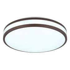 Stropní svítidlo, kov bílý, plast v barvě kávy, plast bílý, stmívatelné, fixace barev, změna a fixace RGB barev, paměťová funkce, noční světlo, dál. ovládání, ø:340mm, V:70 mm, LED 18W 230V, 50-950lm, 2700-6000K, RGB LED 5W 230V