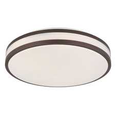 Stropní svítidlo, kov bílý, plast v barvě kávy, plast bílý, stmívatelné, fixace barev, změna a fixace RGB barev, paměťová funkce, noční světlo, dál. ovládání, ø:340mm, V:70 mm, LED 18W 230V, 50-950lm, 2700-6000K, RGB LED 5W 230V