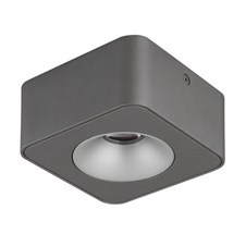 LED reflektor, hliník šedý tmavý, plast šedý, plast čirý, DxŠxV:117x117x55mm, včetně LED 6,5W 230V, zdroj 730lm, výstup 360lm, 3000K.