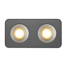 LED reflektor, hliník šedý tmavý, plast šedý, plast čirý, DxŠxV:224x117x55mm, včetně LED 11W 230V, zdroj 1240lm, výstup 600lm, 3000K.