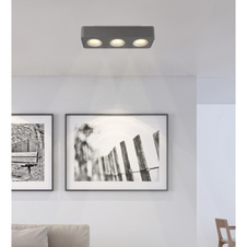 LED reflektor, hliník šedý tmavý, plast šedý, plast čirý, DxŠxV:332x117x55mm, včetně LED 14W 230V, zdroj 1600lm, výstup 780lm, 3000K.