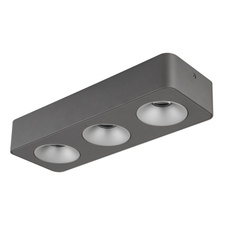 LED reflektor, hliník šedý tmavý, plast šedý, plast čirý, DxŠxV:332x117x55mm, včetně LED 14W 230V, zdroj 1600lm, výstup 780lm, 3000K.