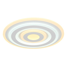 Stropní svítidlo, kov bílý, akryl bílý, 2 kroužky 2700K a 2 kroužky 6500K (nelze přepínat), ø:400mm, V:50mm, včetně LED 20W 230V, zdroj 2400lm, výstup 1800lm