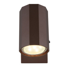 Nástěnné svítidlo, kov bronzový matný, hliník bronzový matný, ŠxV:70x140mm, H:145mm, bez žárovky 1xGU10, max. 25W 230V