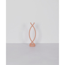 Nabíjecí stolní lampa, plast barva bílá a broskvová, dotykové zapnutí/vypnutí, plynulý dotykový stmívač, USB-A 2.0 - USB-C, součástí balení baterie CR18650 1800mAh, DxŠxV:125x100x410mm, délka kabelu 1000mm, LED 1W 230V, 25lm výstup, 3000K