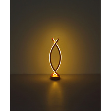 Nabíjecí stolní lampa, plast barva bílá a broskvová, dotykové zapnutí/vypnutí, plynulý dotykový stmívač, USB-A 2.0 - USB-C, součástí balení baterie CR18650 1800mAh, DxŠxV:125x100x410mm, délka kabelu 1000mm, LED 1W 230V, 25lm výstup, 3000K