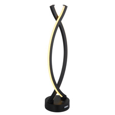 Nabíjecí stolní lampa, plast černý a bílý, kabel PVC bílý, dotykové zapnutí/vypnutí, plynulý dotykový stmívač, USB-A 2.0 - USB-C, součástí balení baterie CR18650 1800mAh, DxŠxV:125x100x410mm, délka kabelu 1000mm, LED 1W 230V, 25lm výstup, 3000K
