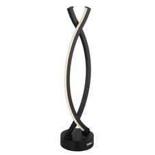 Nabíjecí stolní lampa, plast černý a bílý, kabel PVC bílý, dotykové zapnutí/vypnutí, plynulý dotykový stmívač, USB-A 2.0 - USB-C, součástí balení baterie CR18650 1800mAh, DxŠxV:125x100x410mm, délka kabelu 1000mm, LED 1W 230V, 25lm výstup, 3000K