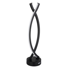 Nabíjecí stolní lampa, plast černý a bílý, kabel PVC bílý, dotykové zapnutí/vypnutí, plynulý dotykový stmívač, USB-A 2.0 - USB-C, součástí balení baterie CR18650 1800mAh, DxŠxV:125x100x410mm, délka kabelu 1000mm, LED 1W 230V, 25lm výstup, 3000K