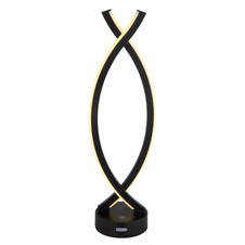 Nabíjecí stolní lampa, plast černý a bílý, kabel PVC bílý, dotykové zapnutí/vypnutí, plynulý dotykový stmívač, USB-A 2.0 - USB-C, součástí balení baterie CR18650 1800mAh, DxŠxV:125x100x410mm, délka kabelu 1000mm, LED 1W 230V, 25lm výstup, 3000K