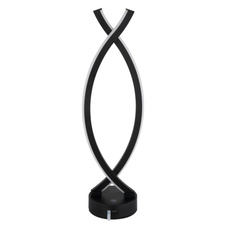 Nabíjecí stolní lampa, plast černý a bílý, kabel PVC bílý, dotykové zapnutí/vypnutí, plynulý dotykový stmívač, USB-A 2.0 - USB-C, součástí balení baterie CR18650 1800mAh, DxŠxV:125x100x410mm, délka kabelu 1000mm, LED 1W 230V, 25lm výstup, 3000K