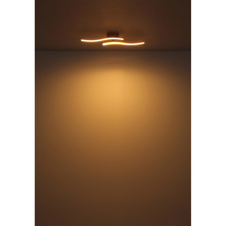 Stropní svítidlo plast bílý, plast bílý, výkyvné rameno, DxŠxV:515x100x72mm, rozměry ramen: 34,5x2cm, včetně LED 12W 230V, zdroj 1200lm, výstup 910lm, 3000K