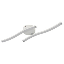 Stropní svítidlo plast bílý, plast bílý, výkyvné rameno, DxŠxV:515x100x72mm, rozměry ramen: 34,5x2cm, včetně LED 12W 230V, zdroj 1200lm, výstup 910lm, 3000K